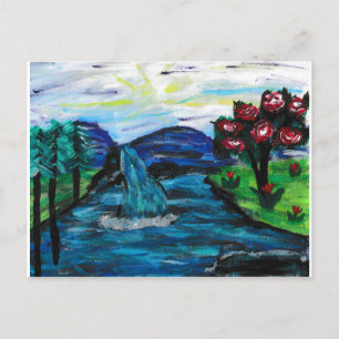 Hübsche Landschaft Postkarte