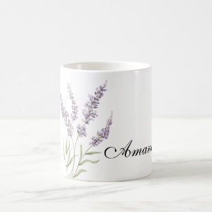 Hübsche Lavendelblüten Kaffeetasse