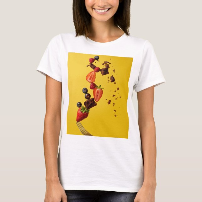 Hübsche Lebensmittel T-Shirt (Vorderseite)
