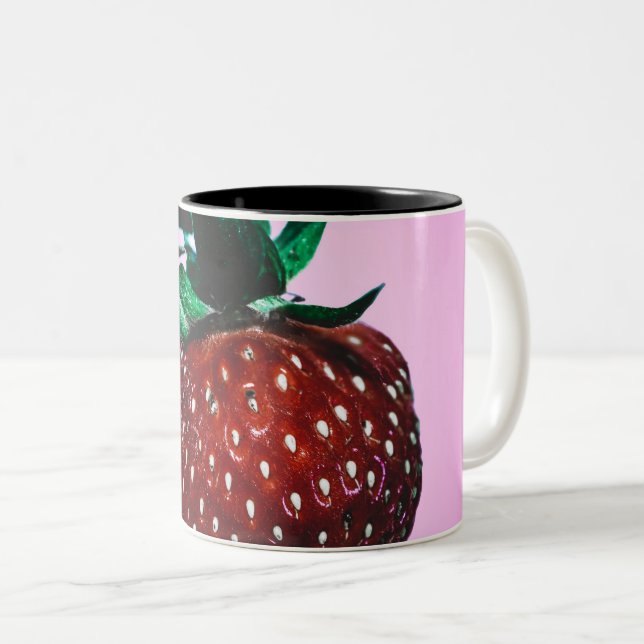 Hübsche Lebensmittel Zweifarbige Tasse (VorderseiteRechts)