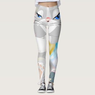 Hübsche Leggings mit Katze