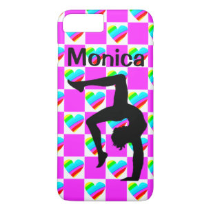 HÜBSCHE LIEBE HERZ PERSONALISIERTER GYMNAST-FALL iPhone 8 PLUS/7 PLUS HÜLLE