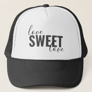 hübsche LIEBE SWEET LIEBE Typografie Truckerkappe