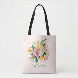 Hübsche LIght Peach Spring Floral Personalisiert
