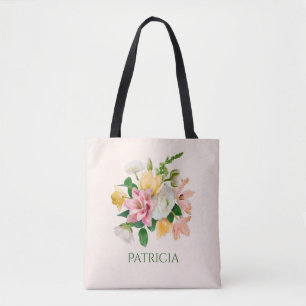 Hübsche LIght Peach Spring Floral Personalisiert