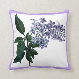 Hübsche lila Blumen-lila dekoratives Kissen
