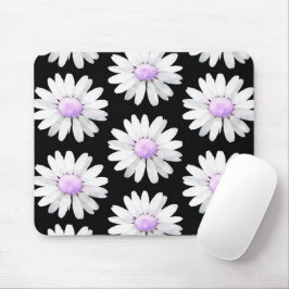 Hübsche Lila Gepunktete Gänseblümchen Mousepad
