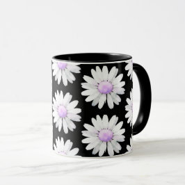 Hübsche Lila Gepunktete Gänseblümchen Tasse