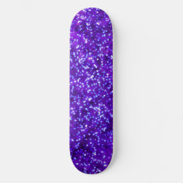 Hübsche Lila Imitate Glitzer Design Skateboard