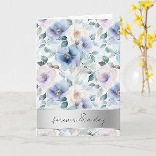 Hübsche Lila Lavendel Blume Hochzeit Karte