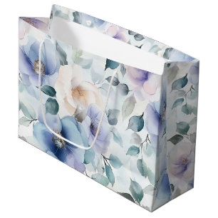 Hübsche lila Lavendel weiße Blumen Brautdusche Große Geschenktüte
