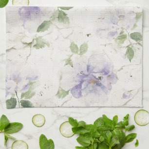 Hübsche lila Lavendelblüten Geschirrtuch