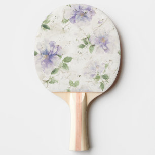 Hübsche lila Lavendelblüten Tischtennis Schläger