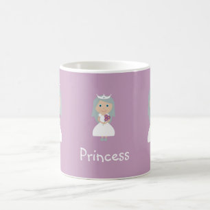 Hübsche lila Prinzessin-Tasse Kaffeetasse
