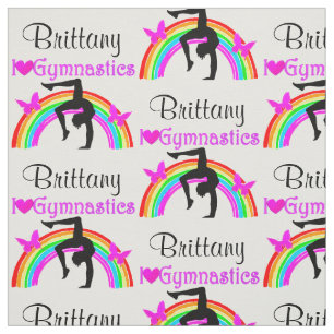 HÜBSCHE LILA RAINBOW GYMNASTIK FABRIK STOFF