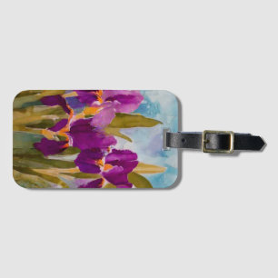 Hübsche lila Reisen, schöne Blumenart Gepäckanhänger