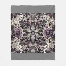 Hübsche Lila, schwarze, siver und Taupe Weihnachte