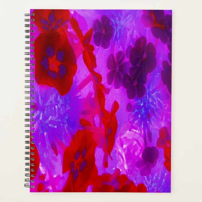 Hübsche Lila und Red Garden Phlox Blume Planer (Vorderseite)