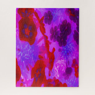 Hübsche Lila und Red Garden Phlox Blume Puzzle