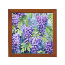 HÜBSCHE LILA WASSERFARBE WISTERIENBLUME