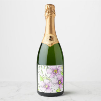 Hübsche lila Wasserfarben-Blumen