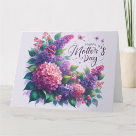 Hübsche Lilacs Mother' Day Floral "Mama" Karte
