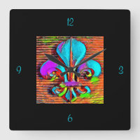 Hübsche Lilie Design Wall Clock