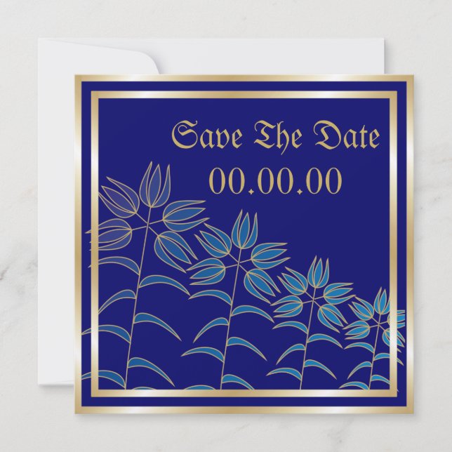 Hübsche Lilien speichern die Ankündigungen (Vorderseite)