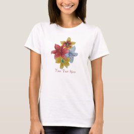 hübsche Lilienbläschen Blume T-Shirt