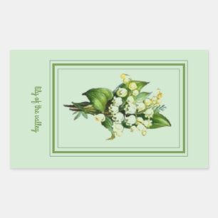 Hübsche Lily of the Valley Glossy Stickers