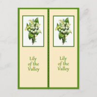Hübsche Lily of the Valley Lesezeichen