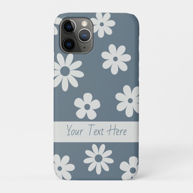 Hübsche Little Daisies auf blauem iPhone Case-Mate iPhone Hülle (Rückseite)