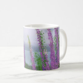 Hübsche Lupine-Blume am See Kaffeetasse