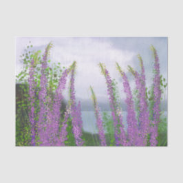 Hübsche Lupine-Blume am See Seidenpapier