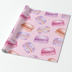 Hübsche Macarons bedrucktes Geschenkpapier