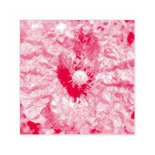 Hübsche Macro-Briefmarke mit roter Mohnblume Blume Permastempel