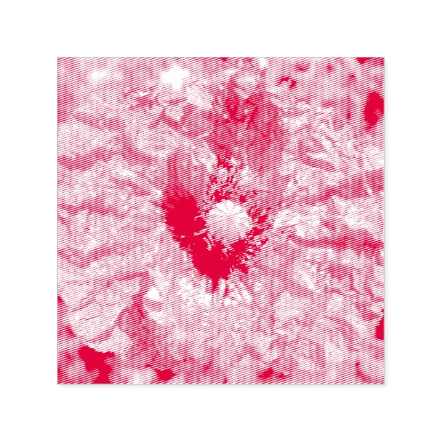 Hübsche Macro-Briefmarke mit roter Mohnblume Blume Permastempel (Design)