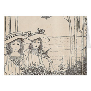 Hübsche Mädchen im Wald
