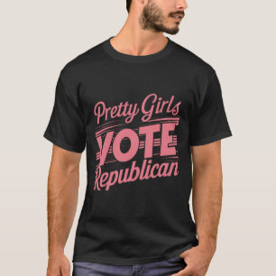 Hübsche Mädchen wählen Republikaner Amerikanisch P T-Shirt