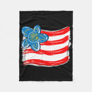 Hübsche Mädchen wählen Republikaner Funny Conserva Fleecedecke