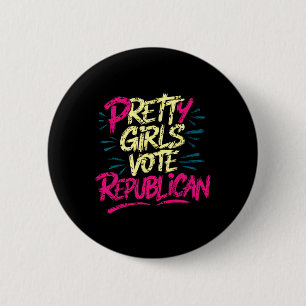 Hübsche Mädchen wählen Republikaner konservativ pa Button