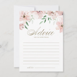 Hübsche Mauve Pink Blume Hochzeit Hinweiskarte