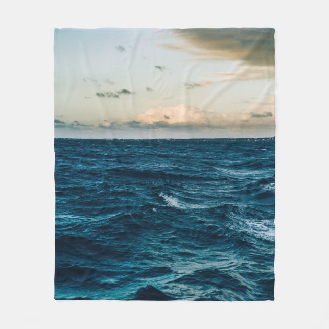 Hübsche Meereslandschaft Fleecedecke (Vorderseite)