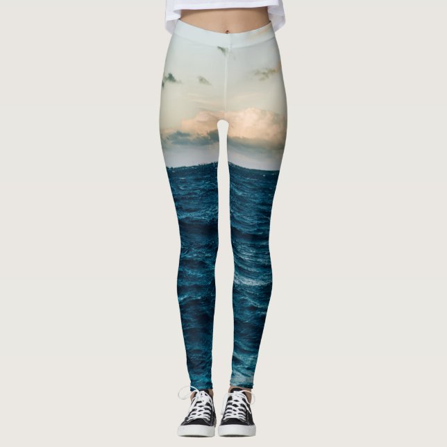 Hübsche Meereslandschaft Leggings (Vorderseite)
