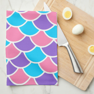 Hübsche Meerjungfrau im Herzen Geschirrtuch