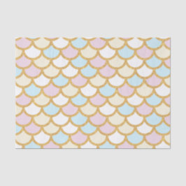 Hübsche Meerjungfrau-Skalen Seidenpapier