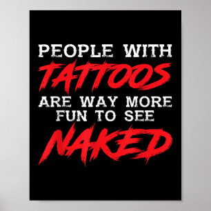 Hübsche Menschen mit Tattoos _ Tattoooot eingetauc Poster