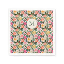 Hübsche Mit Monogramm Rose Blumengarten Elegante