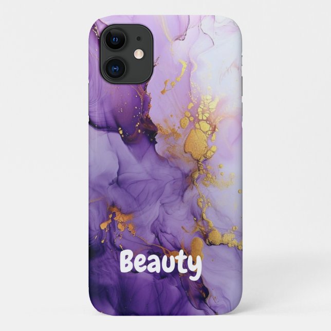 Hübsche moderne Imitate iridescent w/ Name Case Ma (Rückseite)