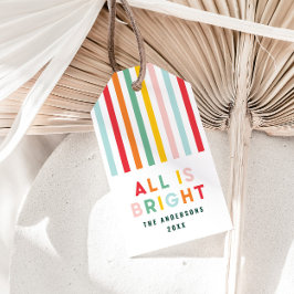 Hübsche moderne minimalistische Weihnachtszeit Geschenkanhänger